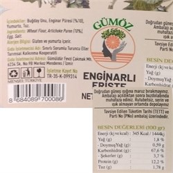 Enginarlı Erişte (250 gr) Gümöz Kadın Kooperatifi