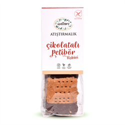 Glutensiz Çikolatalı Petibör Bisküvi (50 gr) Nature görseli.