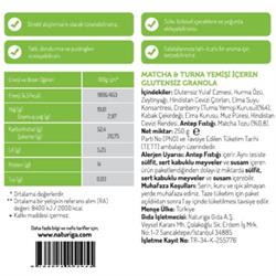Glutensiz Granola Matcha (250 Gr) Naturiga