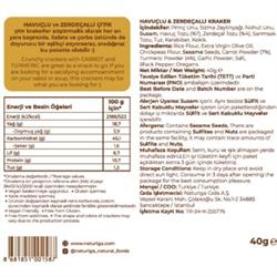 Goodbye Gluten Havuçlu Zerdeçallı Kraker (40 Gr) Naturiga