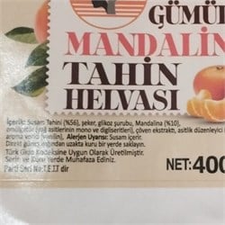 Gümüldür Mandalinalı Tahin Helvası (400 gr) Gümöz Kadın Kooperatifi