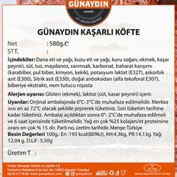 Kaşarlı Köfte (580 gr) Günaydın
