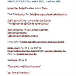 Kaya Tuzu Kristal (500 gr) Happy Life