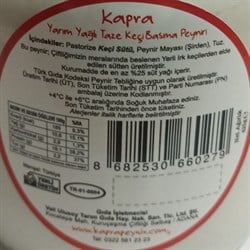 Keçi Basma Tulum Peynir (425 gr) Kapra