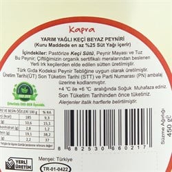 Keçi Beyaz Peynir (450 gr) Kapra