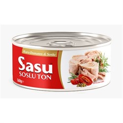 Kuru Domates Soslu Ton Balık (160 gr) Sasu görseli.