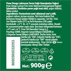 Laktozsuz Yoğurt (900 gr) Pınar