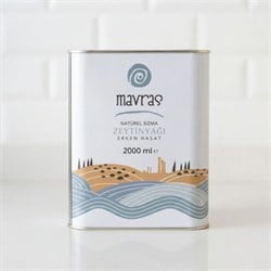 Natürel Sızma Zeytinyağı, Erken Hasat, Soğuk Sıkım (2 lt) Mavras