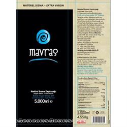 Natürel Sızma Zeytinyağı, Soğuk Sıkım (1 litre) Mavras