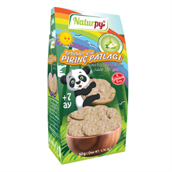 Naturpy Bebekler İçin Pirinç Patlağı Armutlu (Glutensiz) (50gr) görseli.