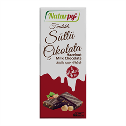 Naturpy Sütlü Chocolate ( Glutensiz ) (100gr) görseli.