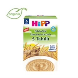 Organik 5 Tahıllı Ek Gıda (200 gr) Hipp görseli.