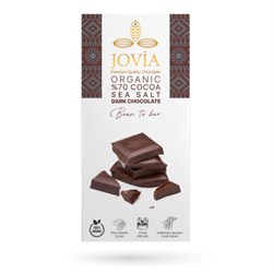 Organik %70 Bitter Deniz Tuzlu Çikolata (85 gr) Jovia