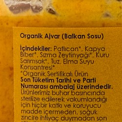 Organik Ajvar, Balkan Sosu (230 gr) Magida
