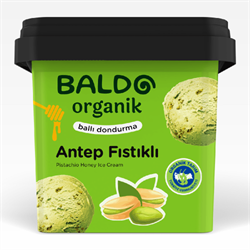 Organik Antep Fıstıklı Dondurma (400 gr) Baldo