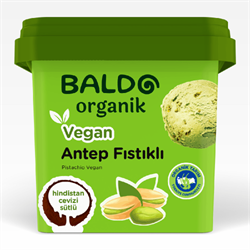 Organik Antep Fıstıklı Vegan Dondurma (400 gr) Baldo