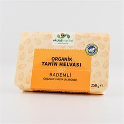 Organik Bademli Tahin Helvası (200 gr) Ekoloji Market görseli.