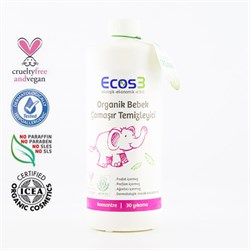 Organik Bebek Çamaşır Temizleyici (1000 ml) Ecos3 görseli.