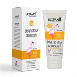 Organik Bebek Güneş Kremi 50 SPF (110 gr) Ecowell görseli.