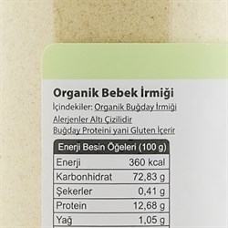 Organik Bebek İrmiği (330 gr) OG