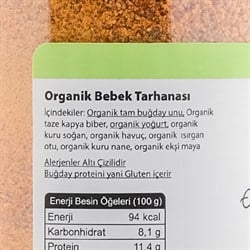 Organik Bebek Tarhanası (400 gr) OG