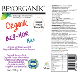 Organik Bey-Mor-Mix (260 gr) Beyorganik(Pestisit ve Ağır Metal Analizi)