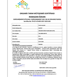 Organik Capia Biber (500 gr) Salih Özkan Çiftliği-Bursa