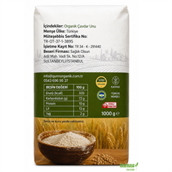 Organik Çavdar Unu (1000 Gr) Qünn