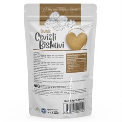 Organik Cevizli Bisküvi (65 gr) OG