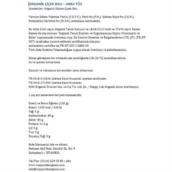 Organik Çiçek Balı (460 gr) Happy Life