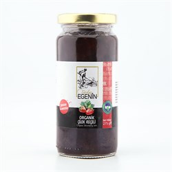 Organik Çilek Reçeli (Şeker ilavesiz,270 gr) Egenin