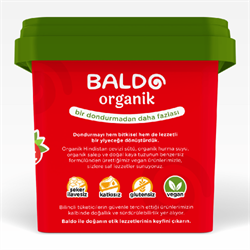 Organik Çilekli Vegan Dondurma (400 gr) Baldo