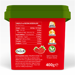 Organik Çilekli Vegan Dondurma (400 gr) Baldo