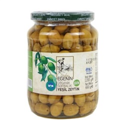 Organik Çizik Yeşil Zeytin (420 gr) Egenin