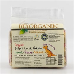 Organik Çocuk Makarna Ispanak-Pancar-Balkabağı (150 gr) Beyorganik