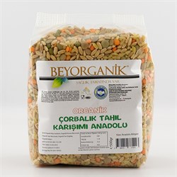 Organik Çorbalık Tahıl Karışımı - Anadolu (500 gr) Beyorganik(Pestisit ve Aflatoksin Analizli)