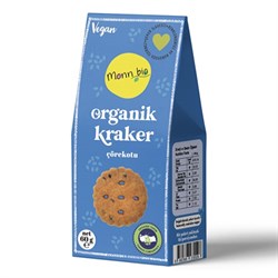 Organik Çörekotlu Kraker (60 gr) Monn Bio görseli.