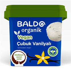 Organik Çubuk Vanilyalı Vegan Dondurma (400 gr) Baldo