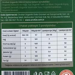 Organik Dilimli Dana Salam (60 gr) Orvital