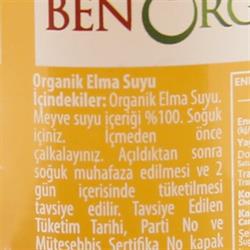 Organik Elma Suyu (250 ml) Benorganic