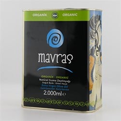 Organik Natürel Sızma Zeytinyağı, Erken Hasat, Soğuk Sıkım (2 lt) Mavras görseli.