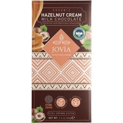 Organik Fındık Kremalı Sütlü Çikolata (40 gr) Jovia görseli.