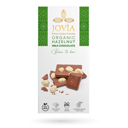 Organik Fındıklı Sütlü Çikolata (85 gr) Jovia görseli.