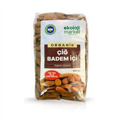 Organik Glutensiz Badem içi (400 gr) Ekoloji Market görseli.