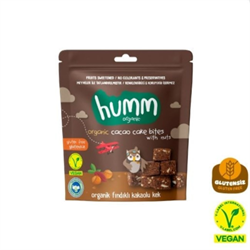 Organik Glutensiz Vegan Kakaolu ve Fındıklı Kek (30 Gr) Humm