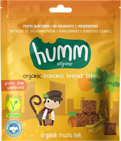 Organik Glutensiz Vegan Muzlu Kek (30 gr) Humm