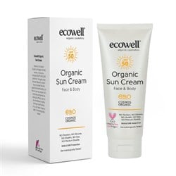 Organik Güneş Kremi 50 SPF (110 gr) Ecowell görseli.