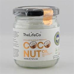 Organik Hindistan Cevizi Yağı 150 gr (TheLifeCo) görseli.
