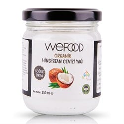Organik Hindistan Cevizi Yağı Soğuk Sıkım, weFOOD (150 ml) görseli.