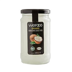 Organik Hindistan Cevizi Yağı- Soğuk Sıkım, weFOOD (300 ml)